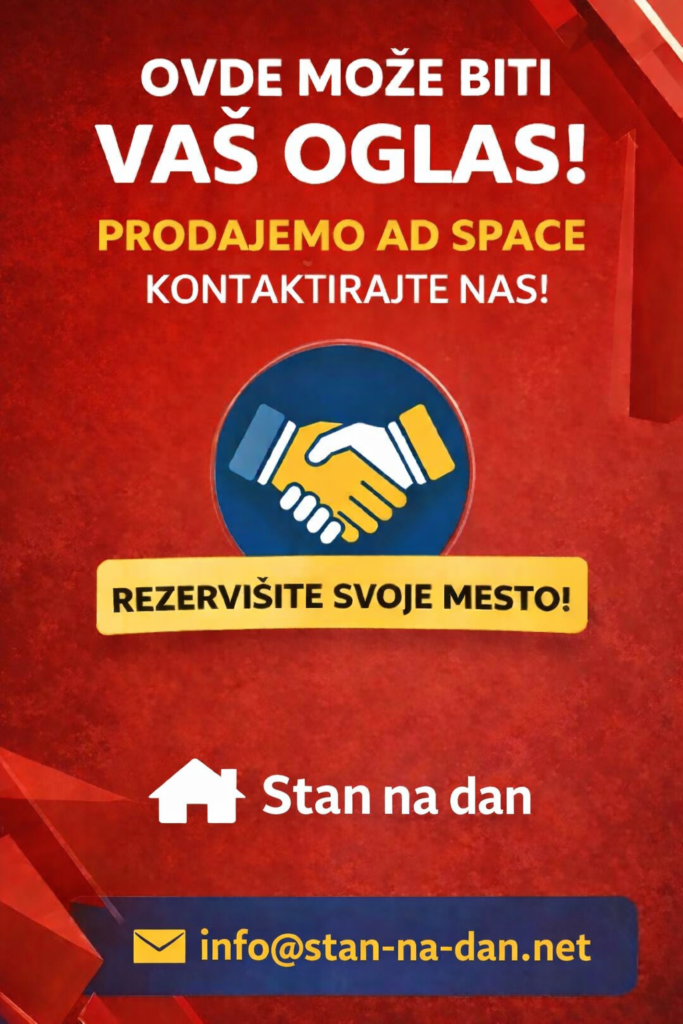 Baner za oglašavanje na sajtu Stan na dan zakup reklamnog prostora