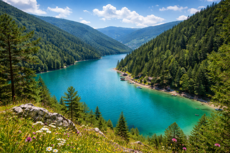 Planinsko jezero u Srbiji okruženo šumom – idealno mesto za odmor i vikend u prirodi