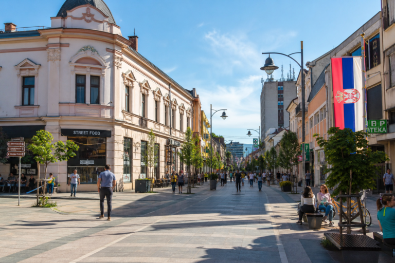 Centar Leskovca sa šetalištem i urbanim ambijentom grada