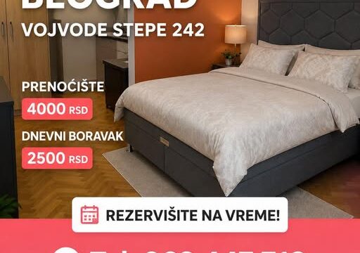 Stan na dan Voždovac – Vojvode Stepe 242 Beograd