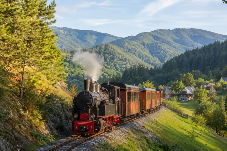 Mokra Gora i Šarganska osmica u planinskom pejzažu